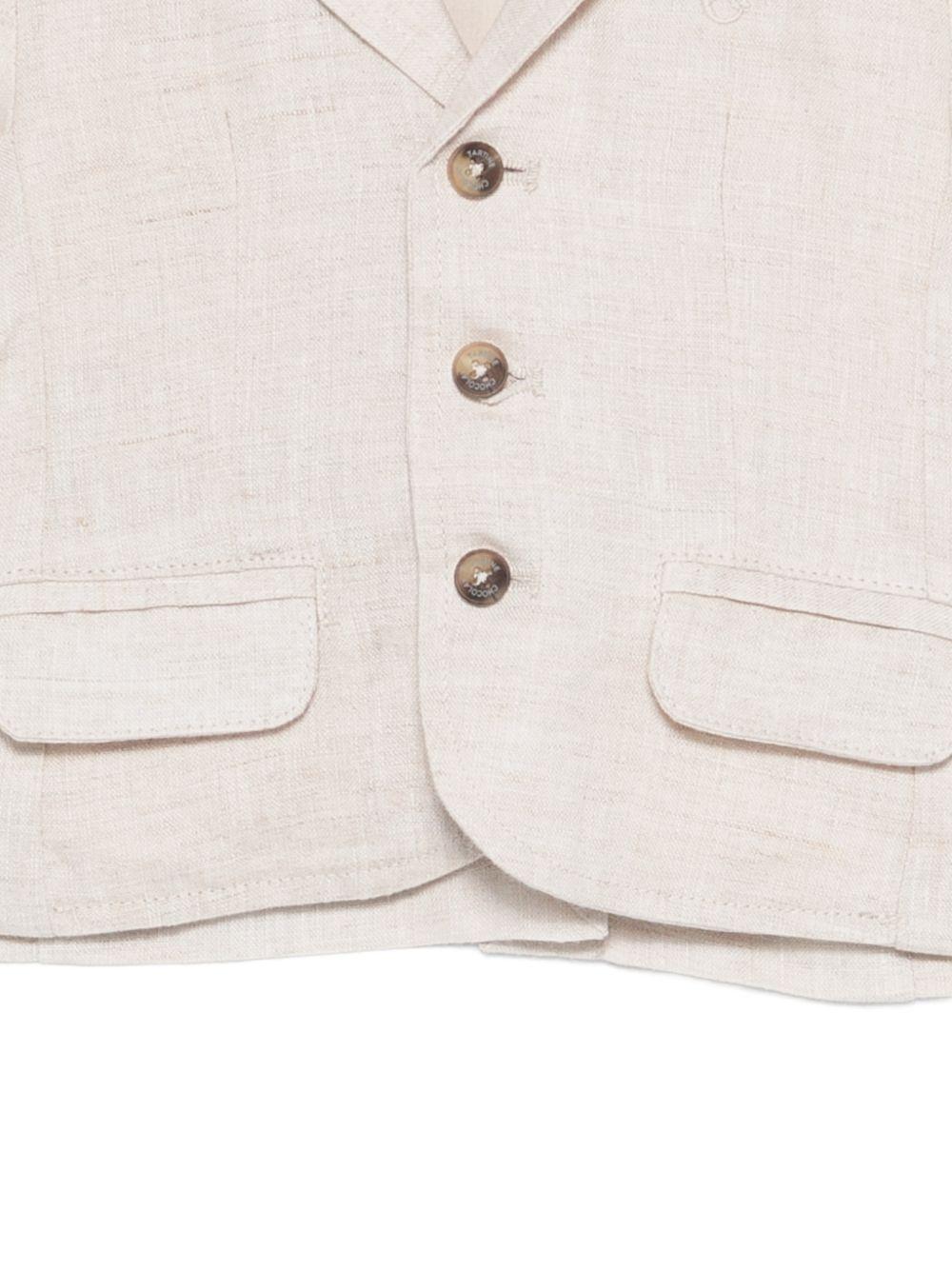 Blazer per neonato Tartine & Chocolat beige con revers classici - Rubino Kids