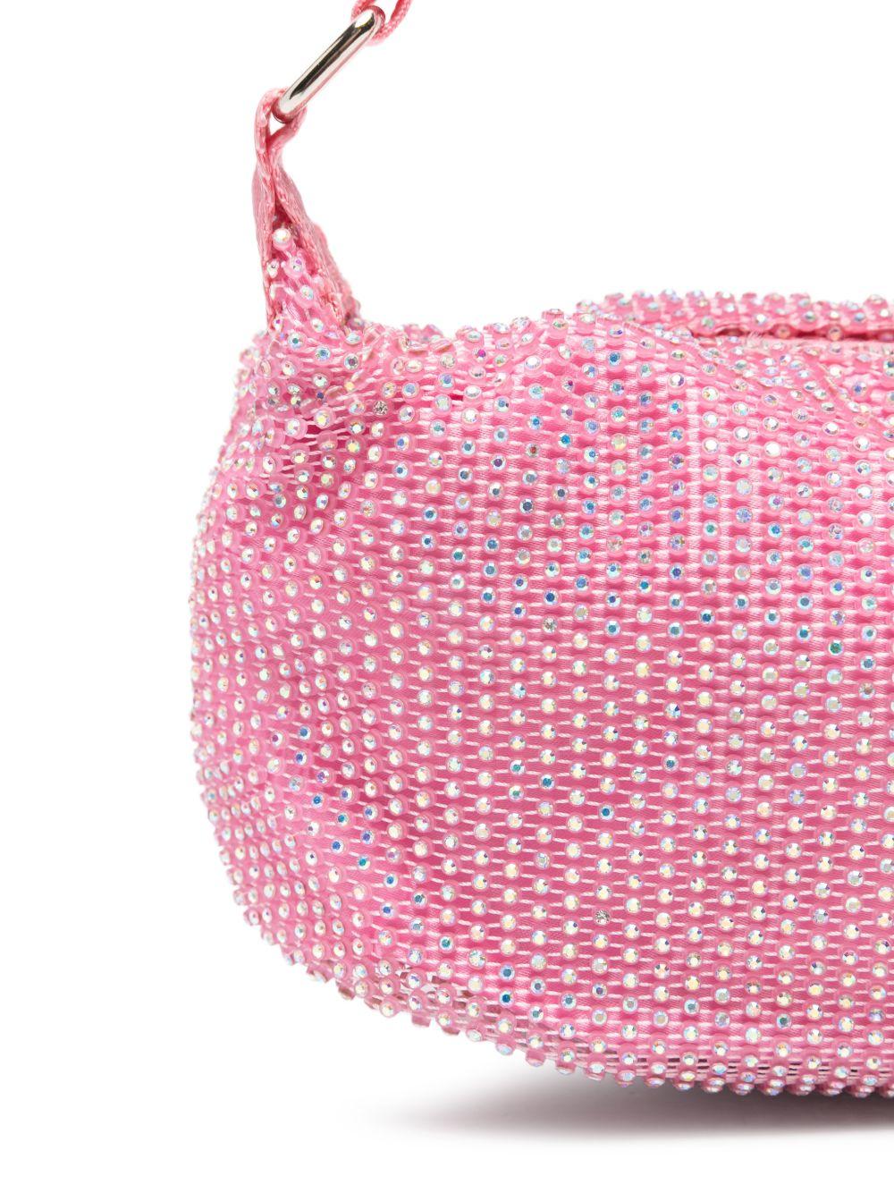 Borsa a tracolla per bambina Molo rosa con decorazioni in cristalli - Rubino Kids