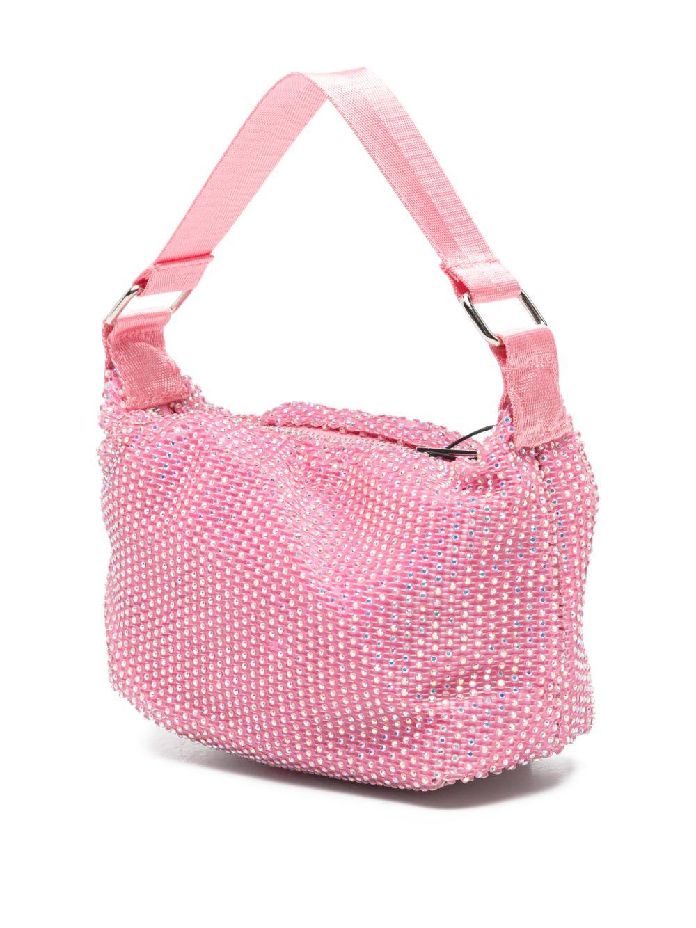 Borsa a tracolla per bambina Molo rosa con decorazioni in cristalli - Rubino Kids