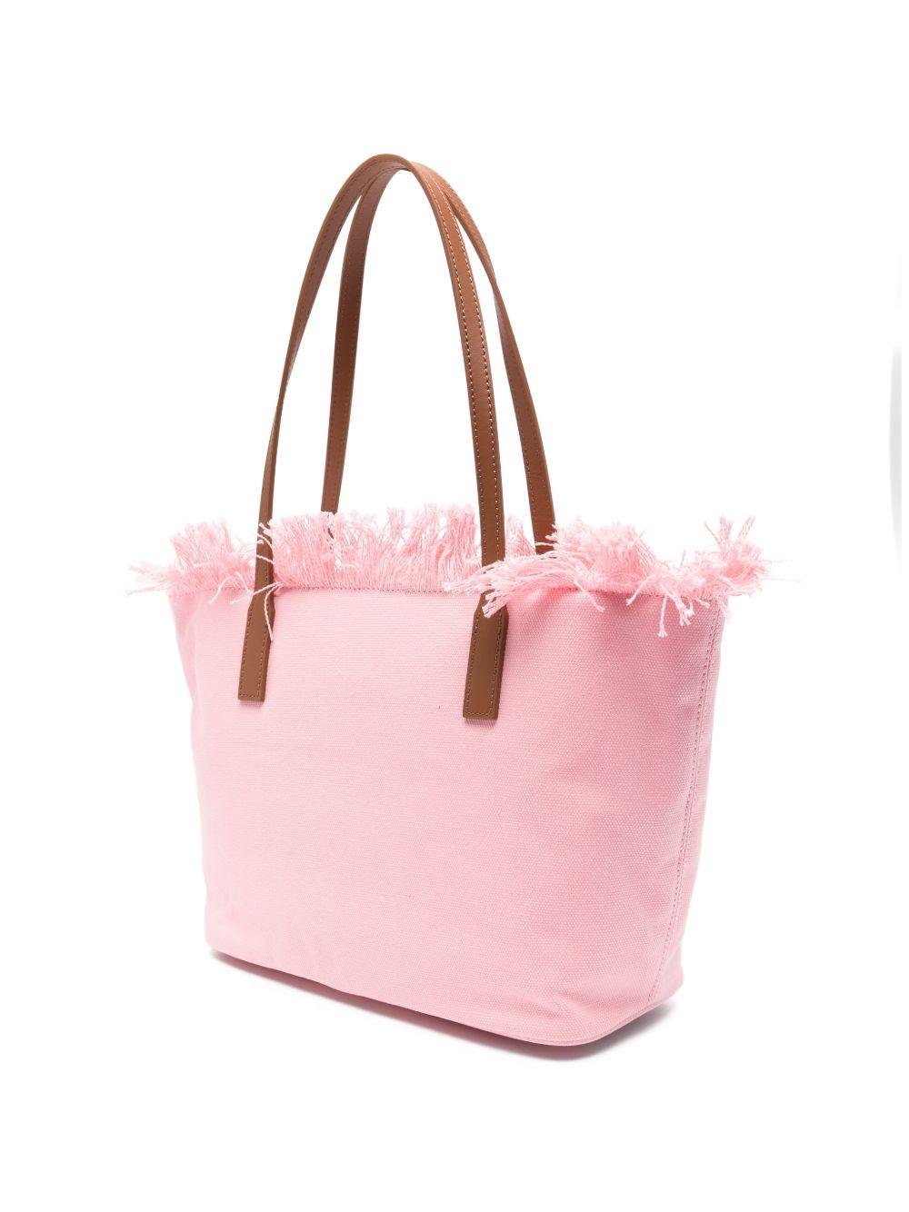 Borsa City Medium MC2 Saint Barth rosa con frange - Rubino Kids