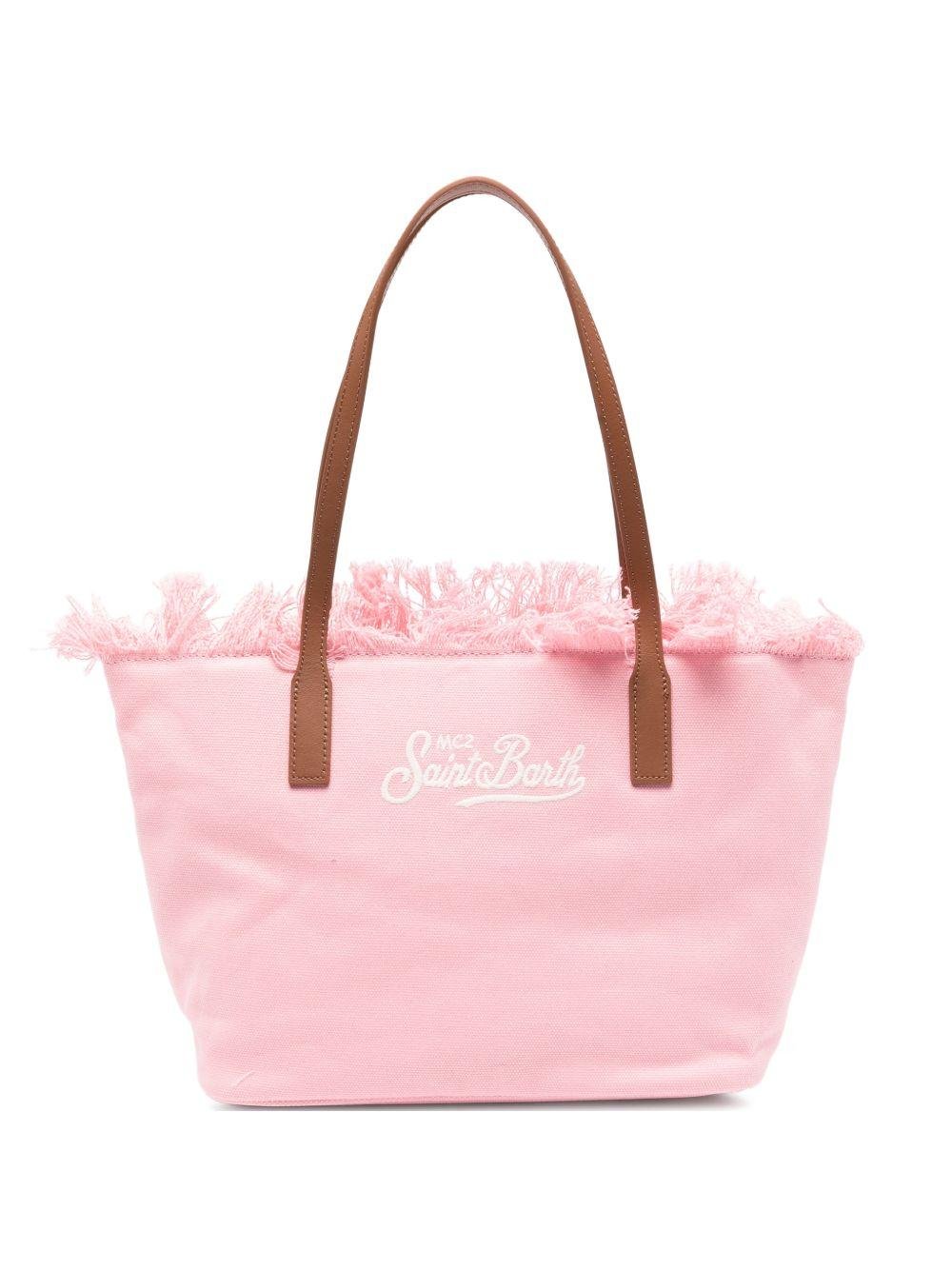 Borsa City Medium MC2 Saint Barth rosa con frange - Rubino Kids