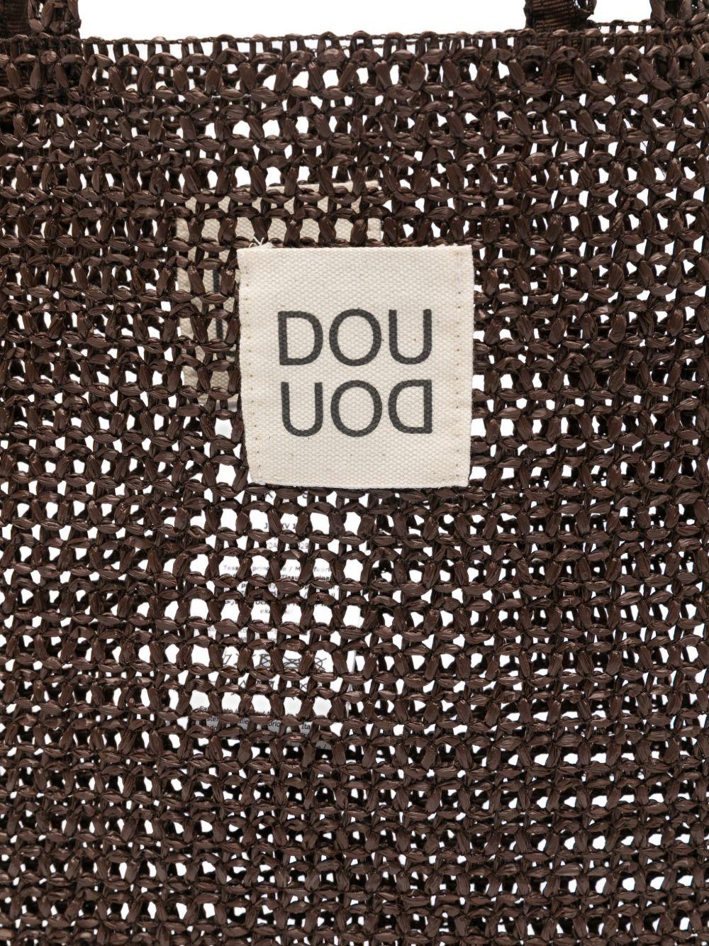 Borsa per bambina Douuod Kids marrone con texture intrecciata - Rubino Kids