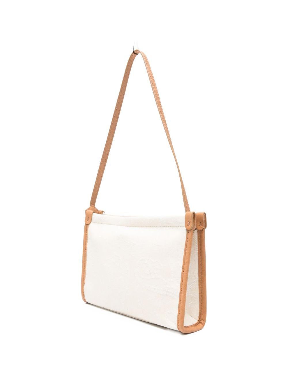 Borsa per bambina Etro Kids beige con ricamo Pegaso sul davanti - Rubino Kids