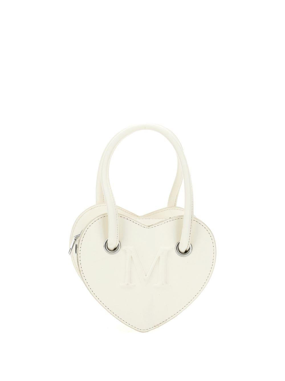 Borsa per bambina Monnalisa bianca a forma di cuore - Rubino Kids