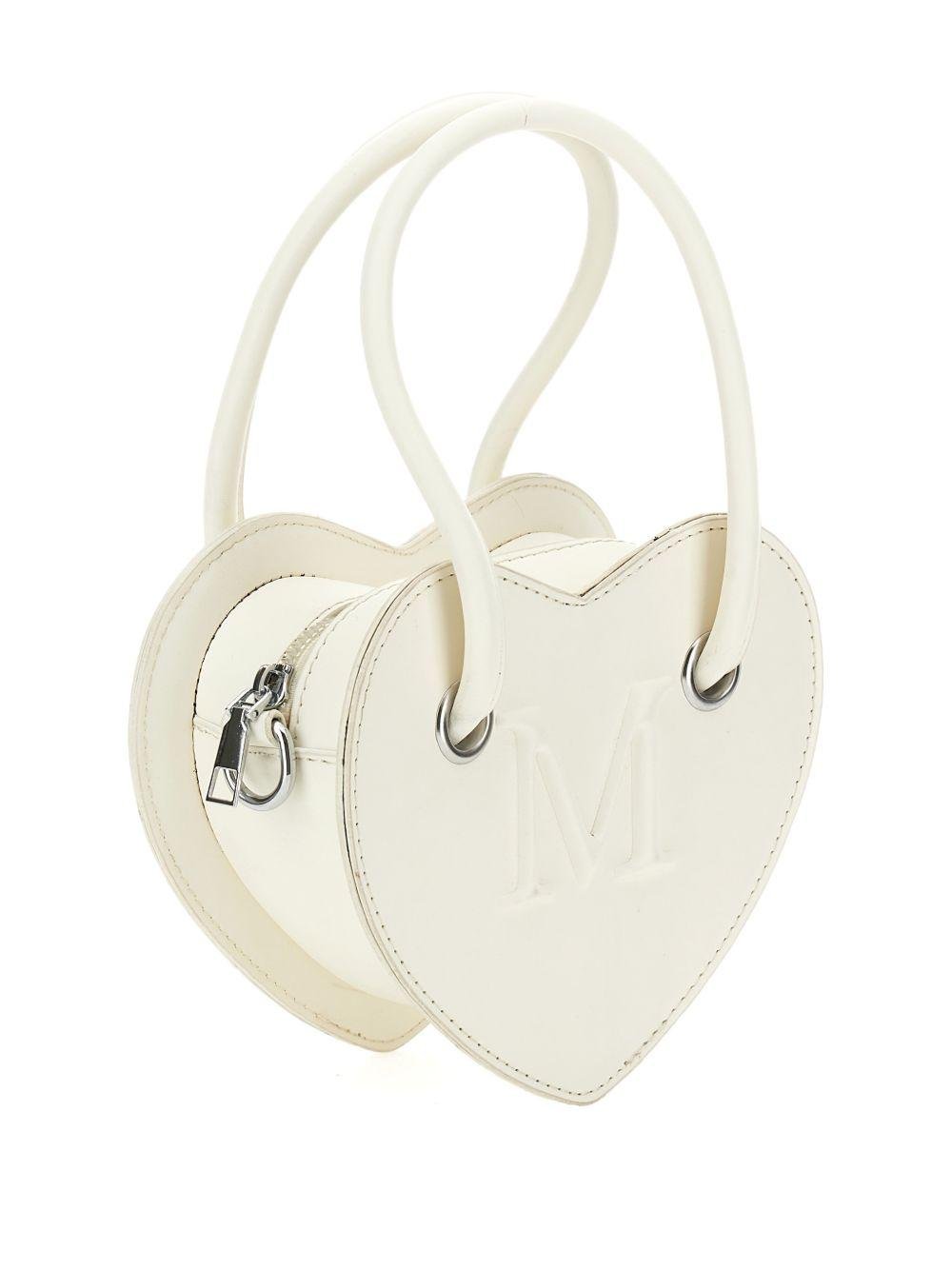 Borsa per bambina Monnalisa bianca a forma di cuore - Rubino Kids