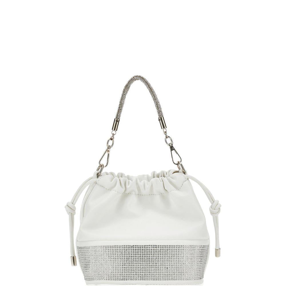 Borsa per bambina Monnalisa bianca con decorazione a strass - Rubino Kids