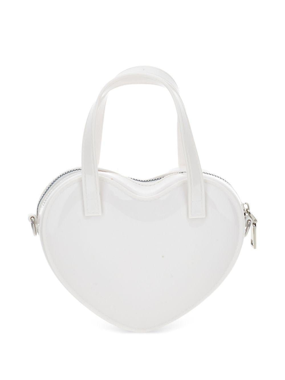 Borsa per bambina Monnalisa bianco con forma a cuore - Rubino Kids