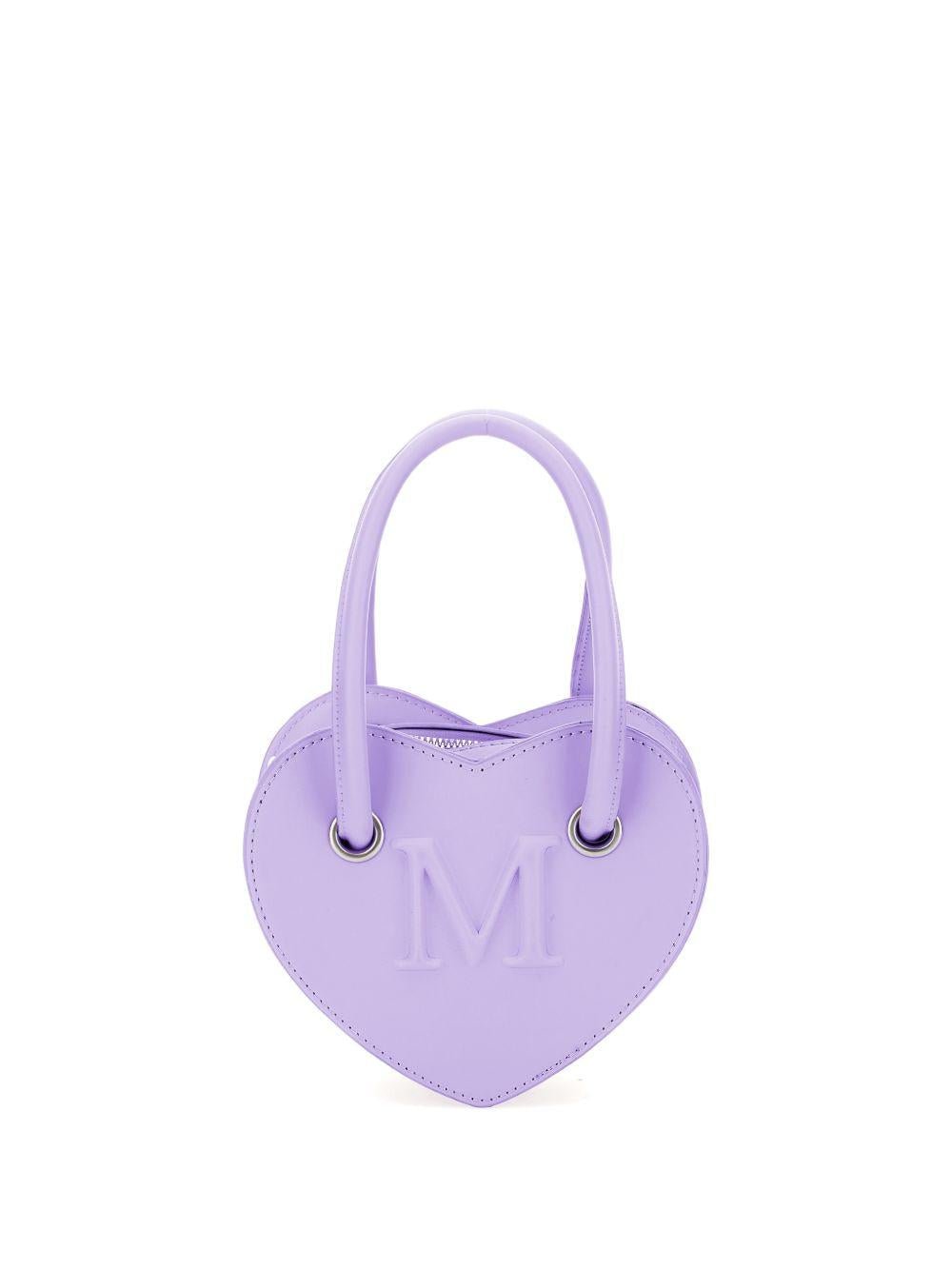 Borsa per bambina Monnalisa viola a forma di cuore - Rubino Kids
