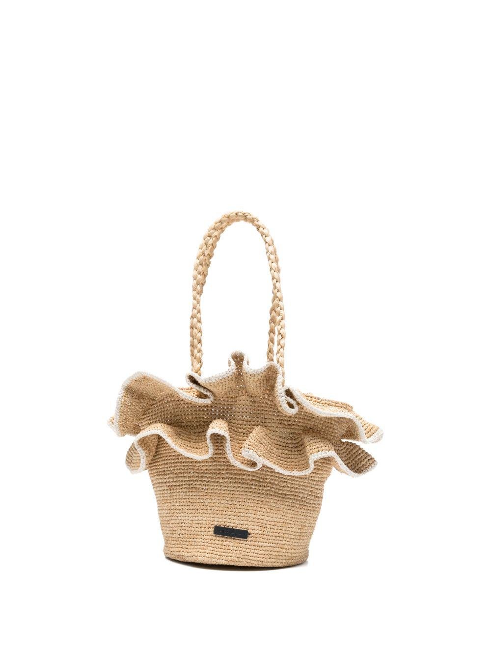 Borsa per bambina Tartine & Chocolat beige con manico - Rubino Kids