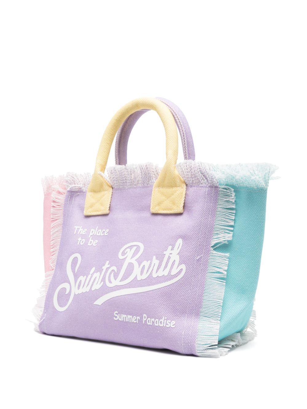 Borsa tote Colette MC2 Saint Barth multicolore con stampa logo - Rubino Kids