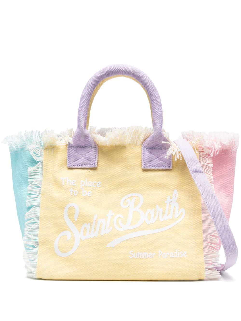 Borsa tote Colette MC2 Saint Barth multicolore con stampa logo - Rubino Kids