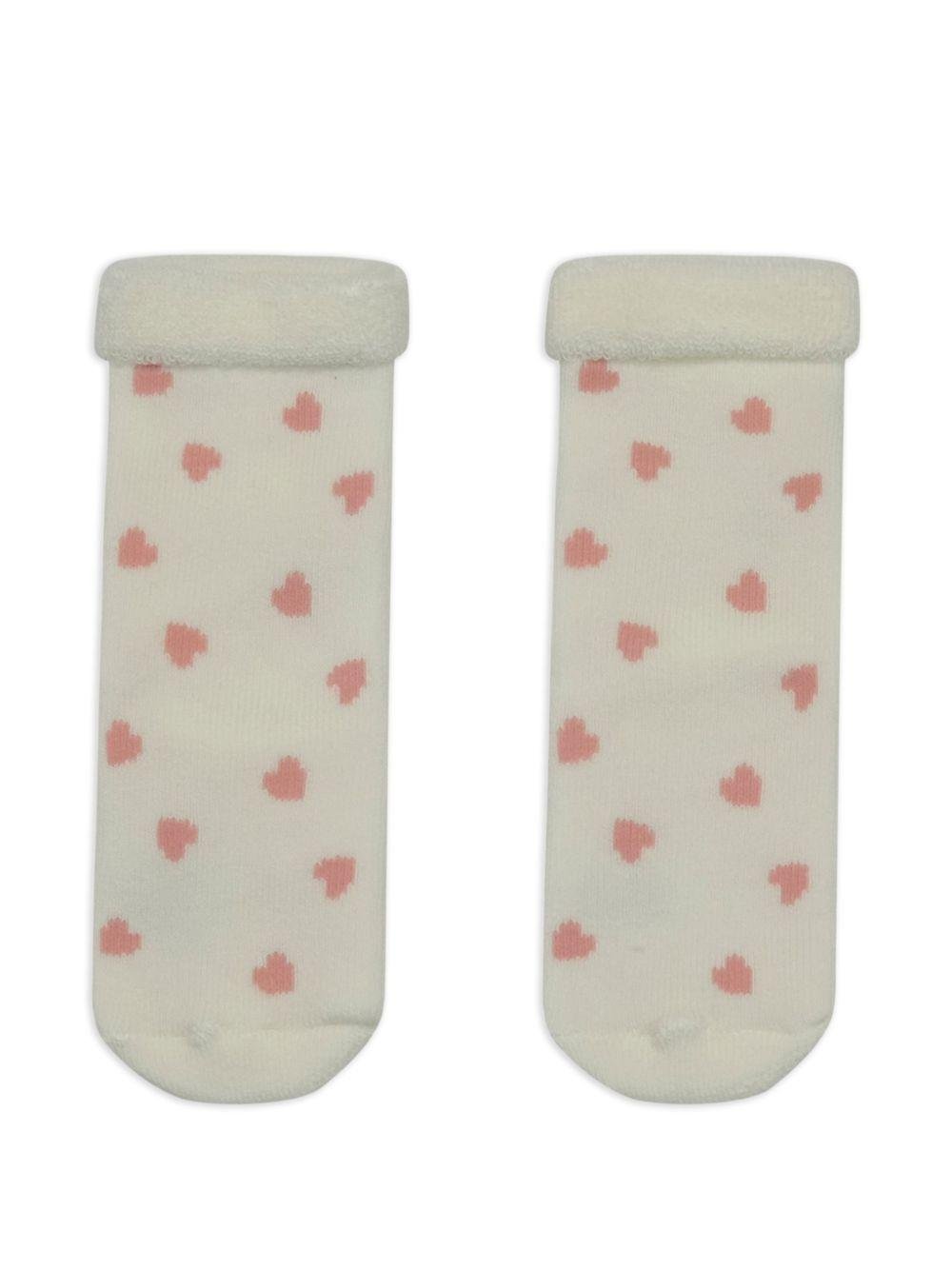 Calzini per neonata Petit Bateau rosa con orli a coste (3 pezzi) - Rubino Kids