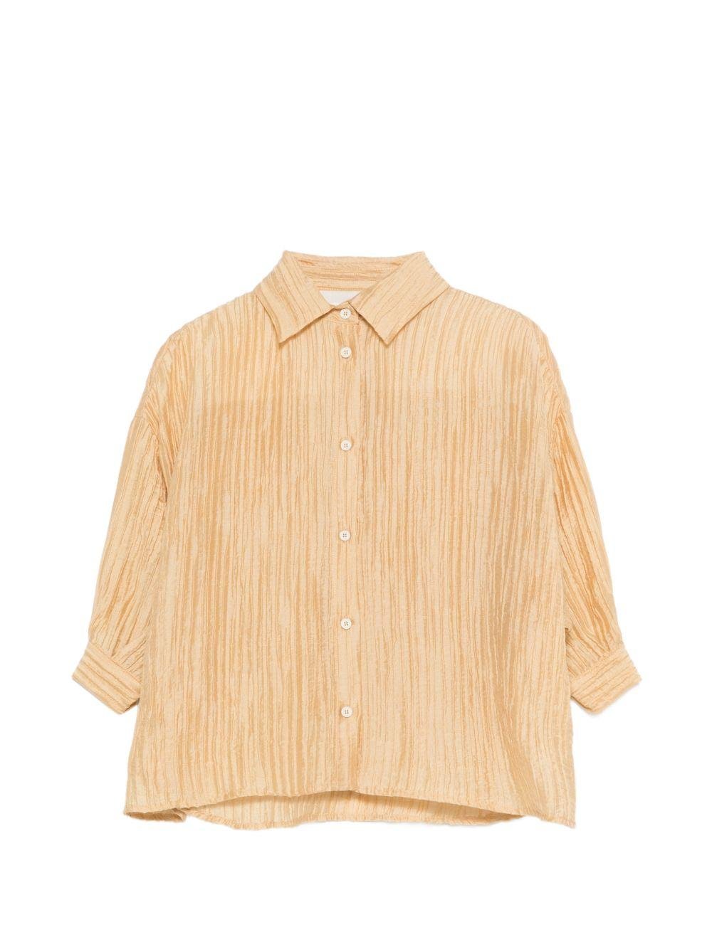 Camicia per bambina Douuod Kids color oro con colletto classico - Rubino Kids