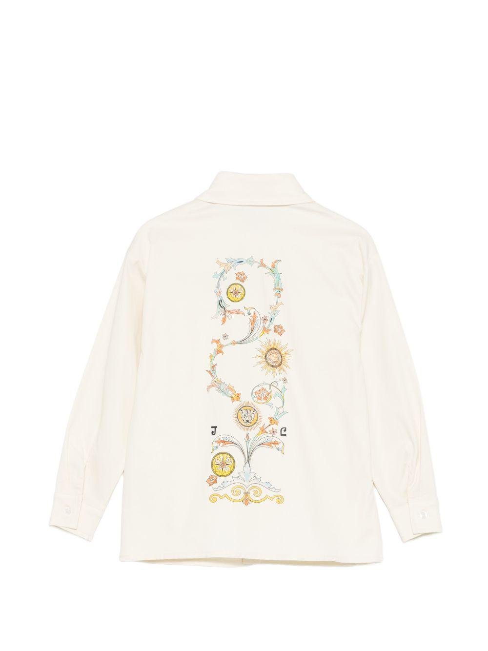 Camicia per bambina Just Cavalli Kids bianca con colletto - Rubino Kids