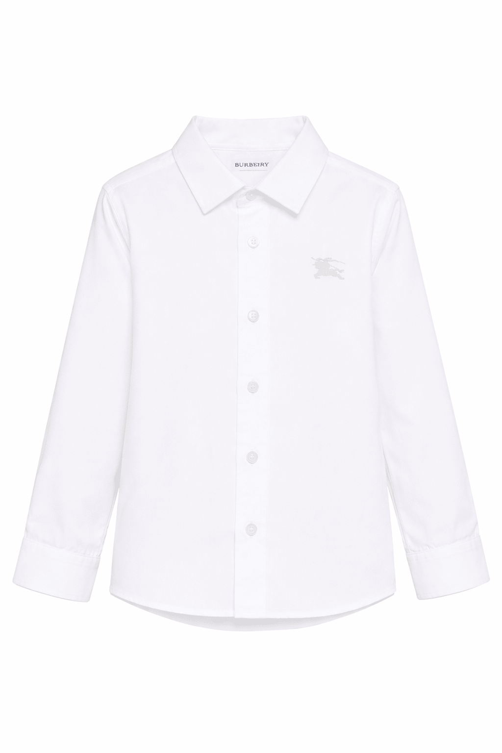 Camicia per bambino Burberry Kids bianca con logo - Rubino Kids