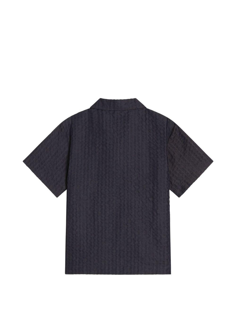 Camicia per bambino Dolce & Gabbana Kids nera con colletto classico - Rubino Kids