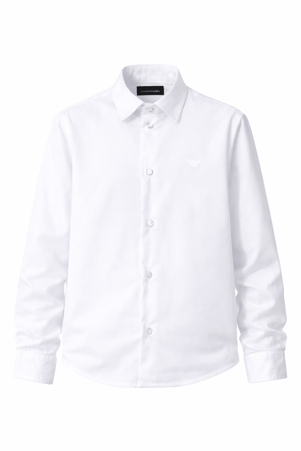 Camicia per bambino Emporio Armani Kids bianca con colletto a punta - Rubino Kids