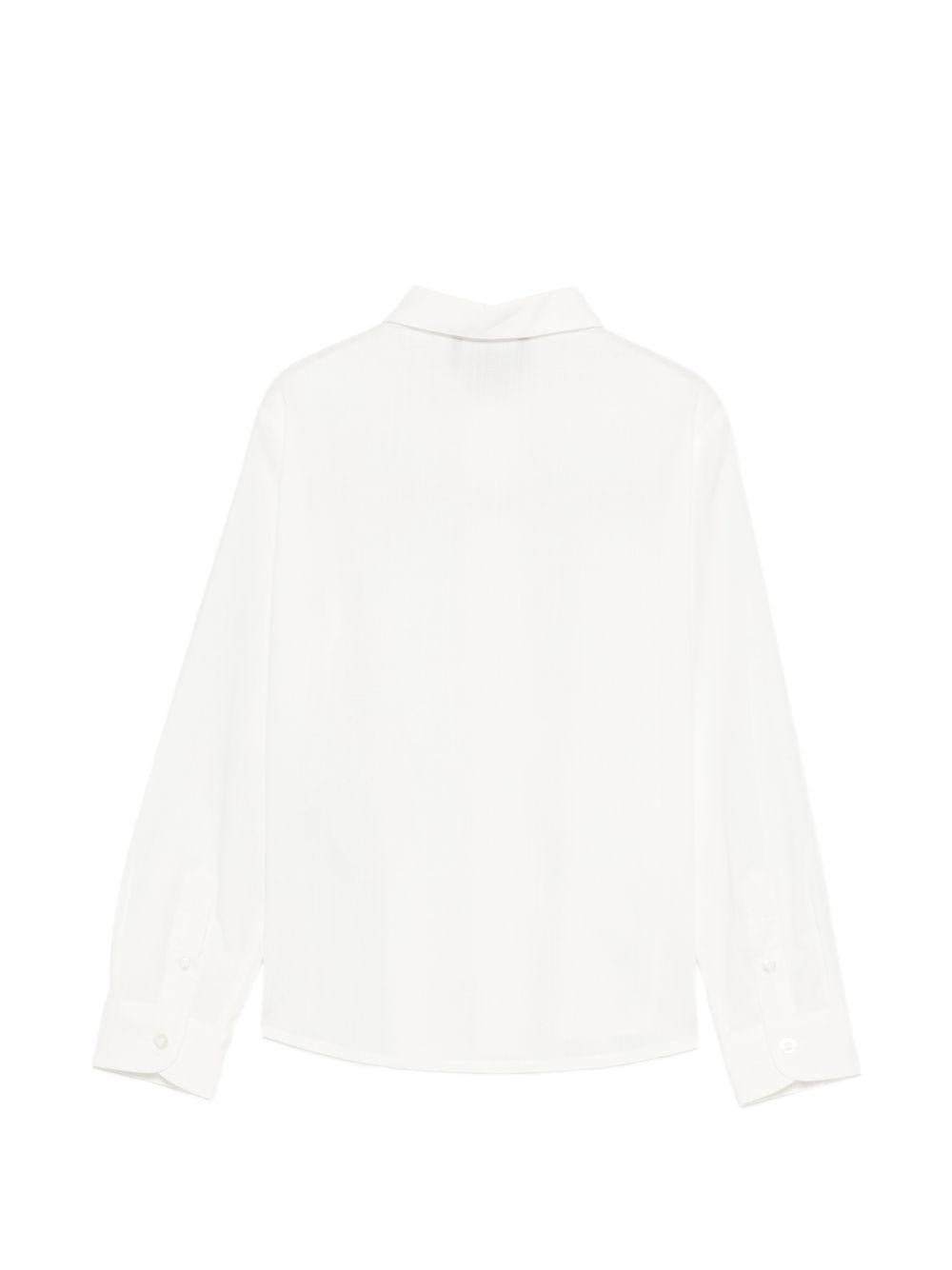 Camicia per bambino Emporio Armani Kids bianca con colletto classico - Rubino Kids