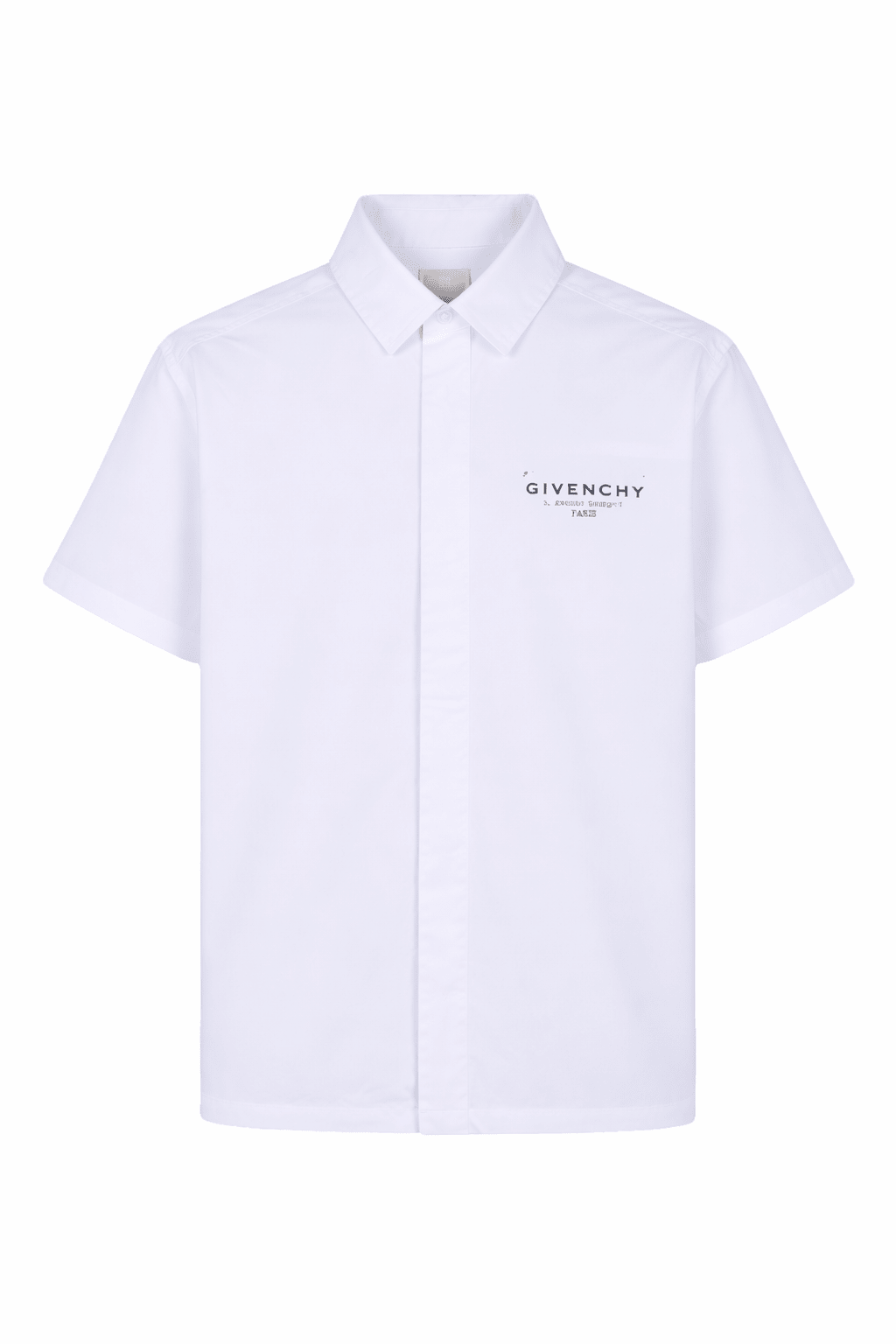 Camicia per bambino Givenchy Kids bianca con logo sul davanti - Rubino Kids