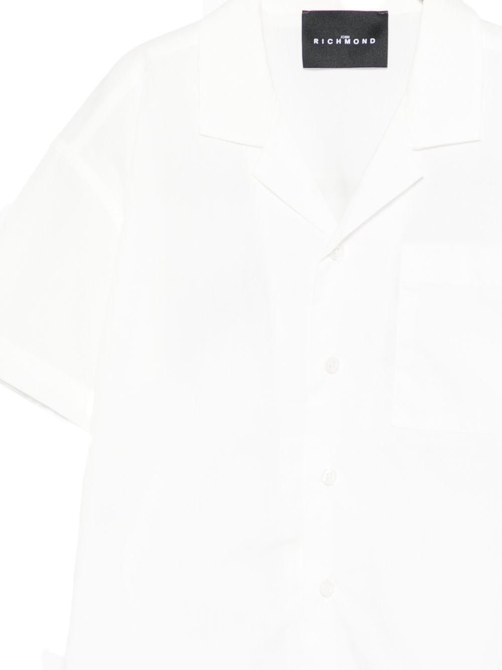 Camicia per bambino John Richmond Junior bianca con taschino - Rubino Kids