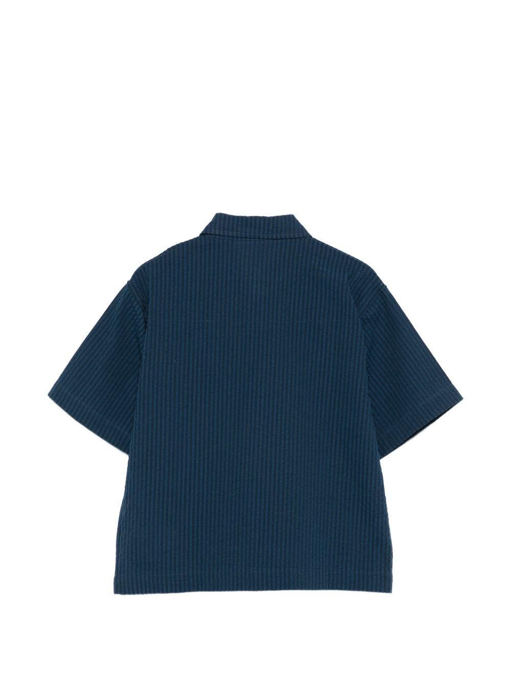 Camicia per bambino Molo blu con taschino sul petto - Rubino Kids