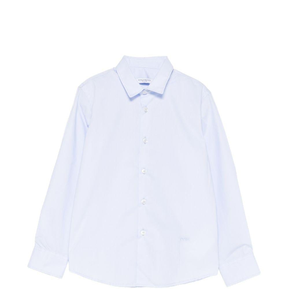 Camicia per bambino Paolo Pecora Kids azzurra a maniche lunghe - Rubino Kids