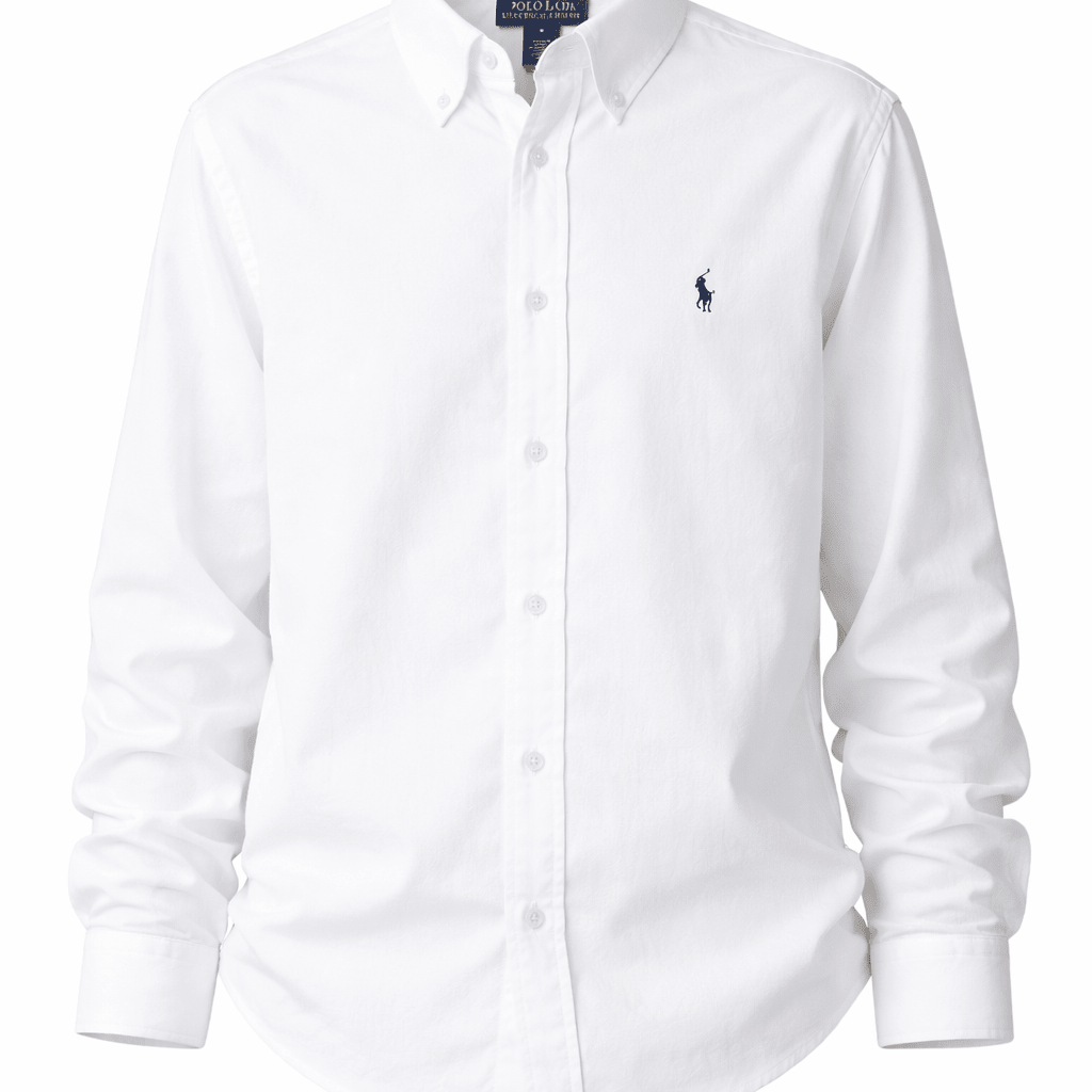 Camicia per bambino Polo Ralph Lauren Kids bianca con motivo Polo Pony - Rubino Kids