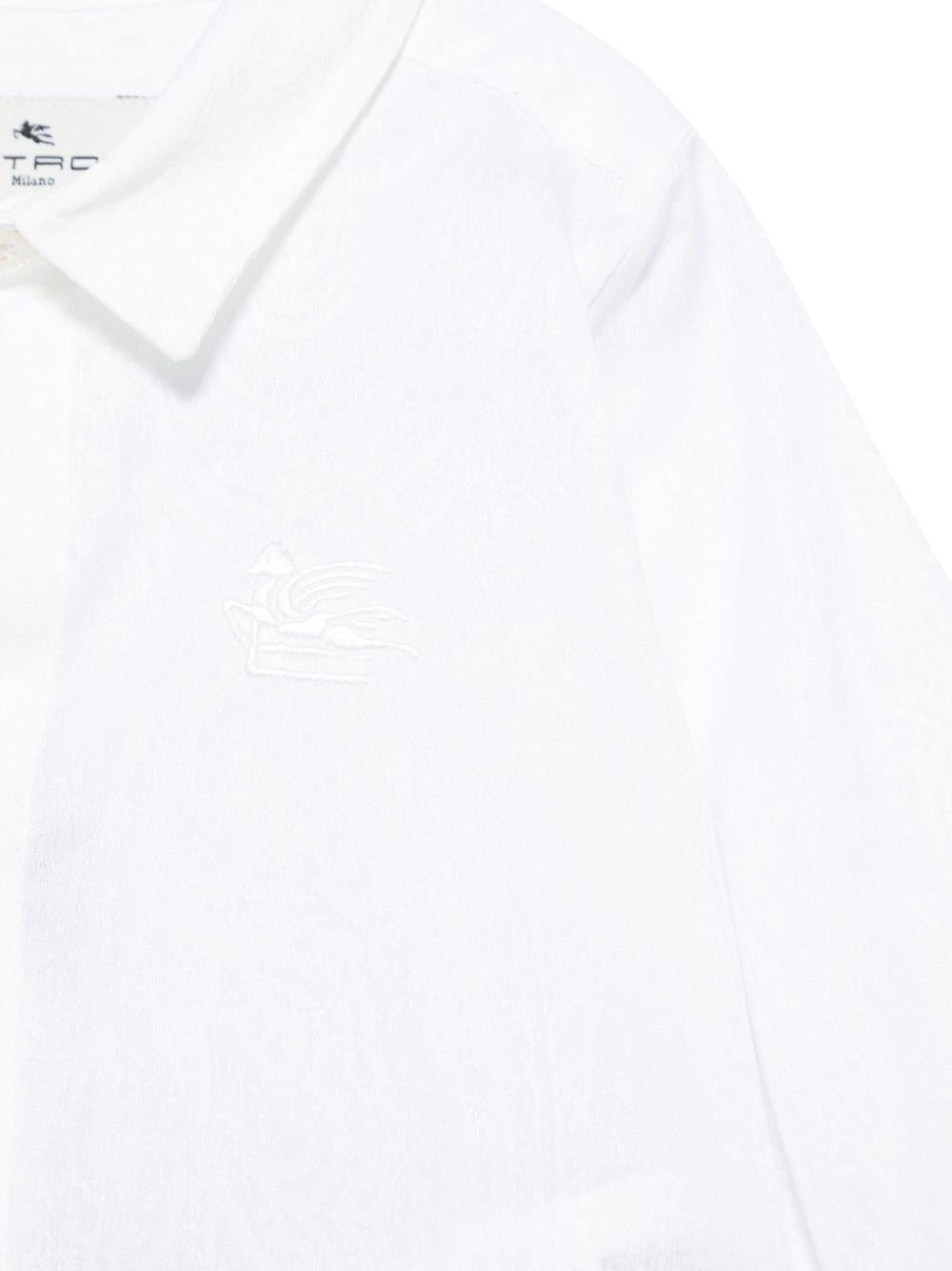 Camicia per neonato Etro Kids bianca con stampa paisley - Rubino Kids