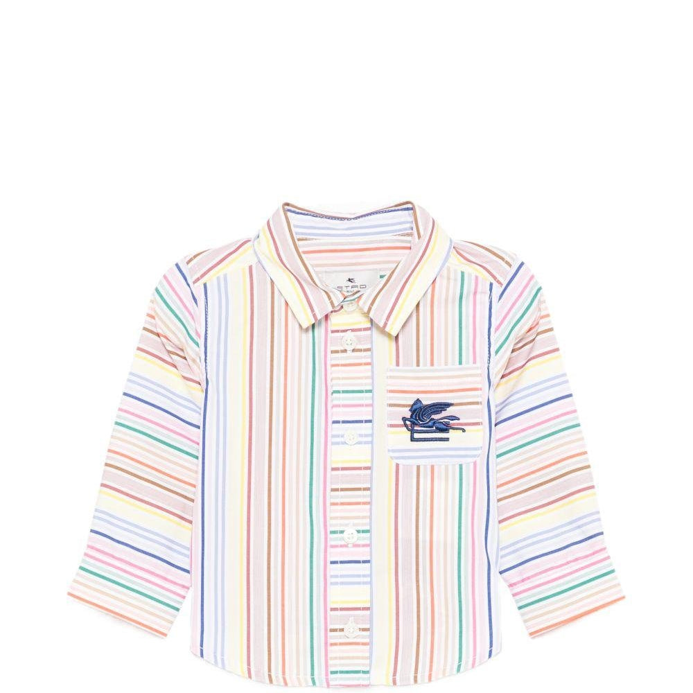 Camicia per neonato Etro Kids multicolor con design a righe - Rubino Kids