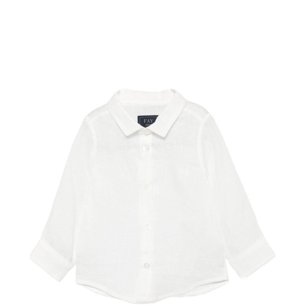 Camicia per neonato Fay Kids bianca con colletto classico - Rubino Kids