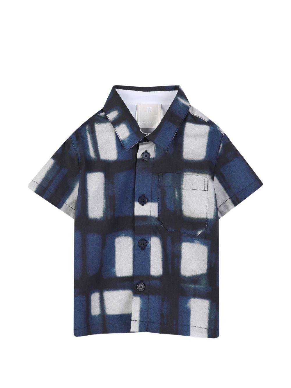 Camicia per neonato Givenchy Kids multicolore motivo a quadri - Rubino Kids