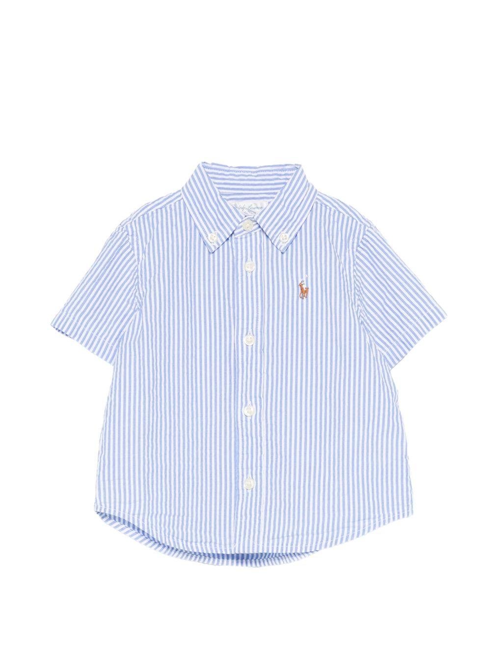 Camicia per neonato Polo Ralph Lauren Kids azzurro con motivo a righe - Rubino Kids