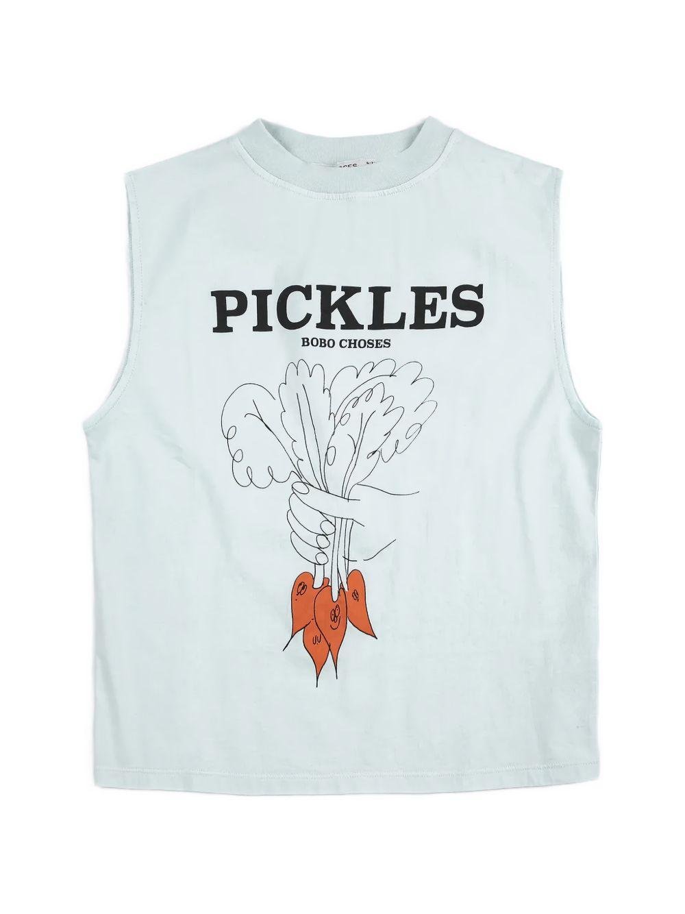 Canotta per bambino Bobo Choses azzurra con stampa grafica - Rubino Kids