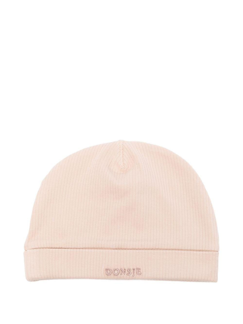 Cappello Beller per neonata Donsje rosa con ricamo coniglio - Rubino Kids