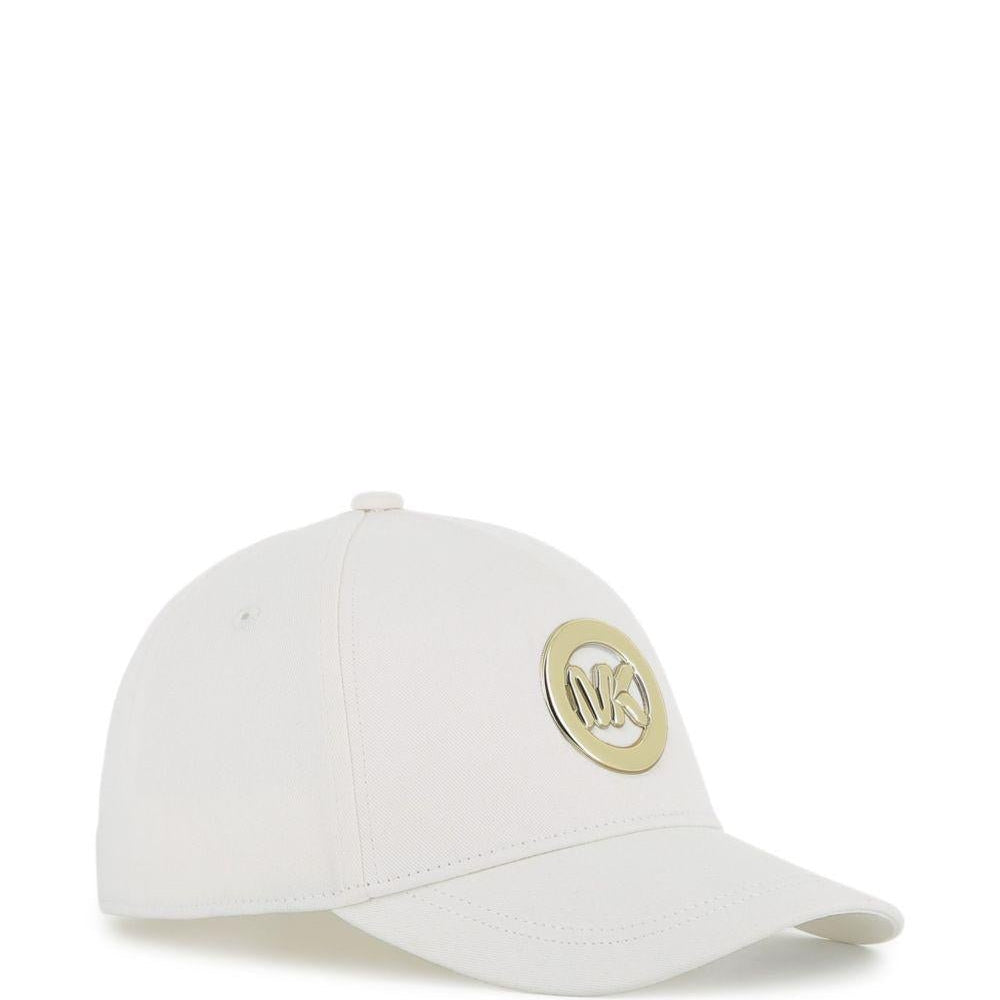 Cappello da baseball per bambina Michael Kors Kids bianco con placca logo - Rubino Kids