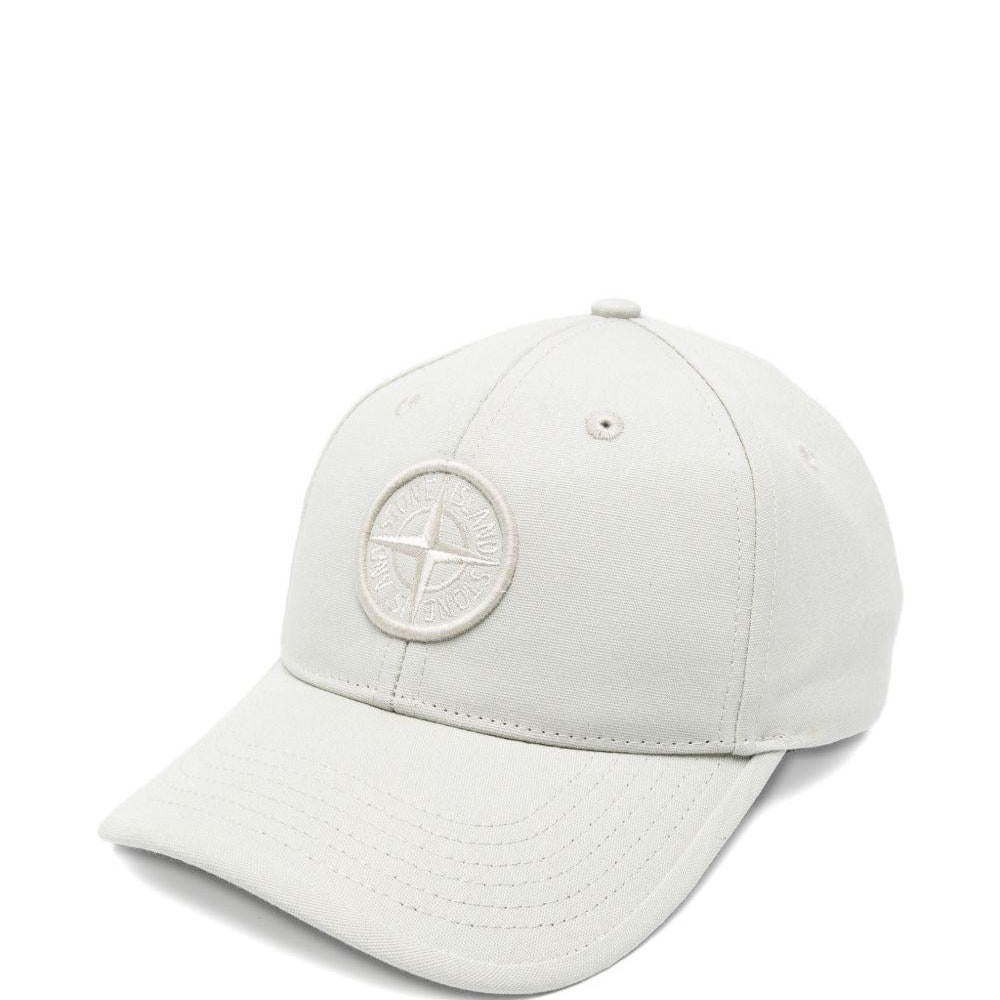 Cappello da baseball per bambino Stone Island Junior grigio con applicazione - Rubino Kids