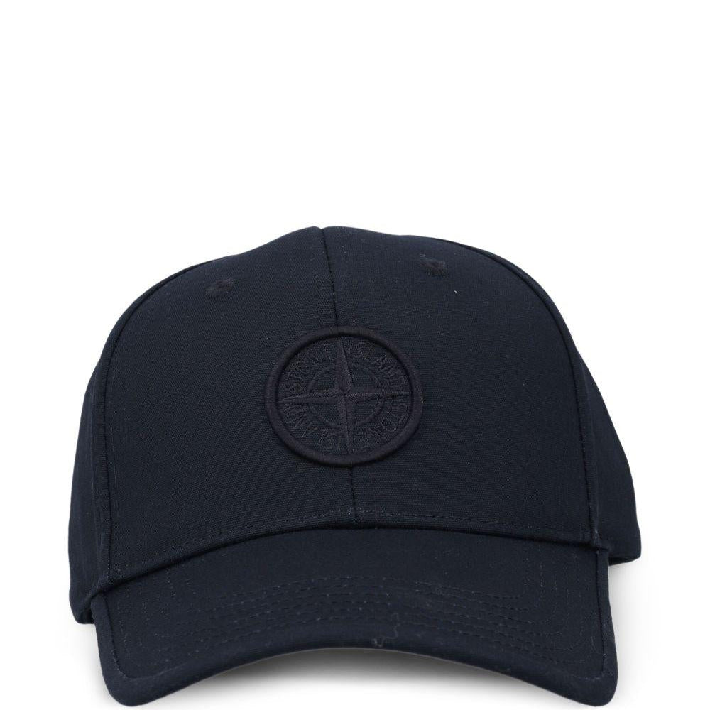 Cappello da baseball per bambino Stone Island Junior nero con applicazione - Rubino Kids