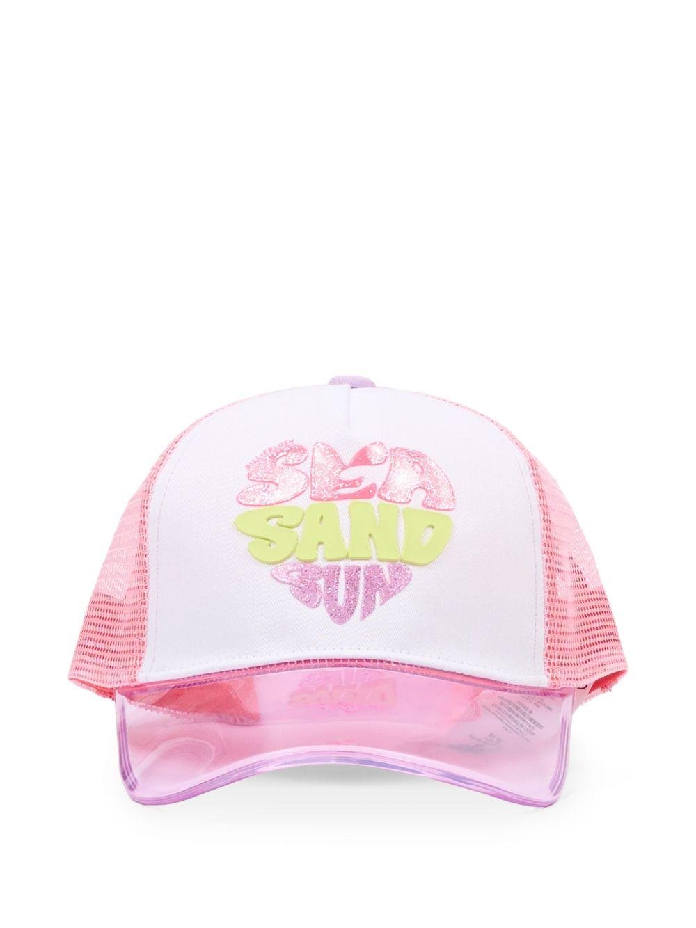 Cappello per bambina Billieblush rosa con logo - Rubino Kids