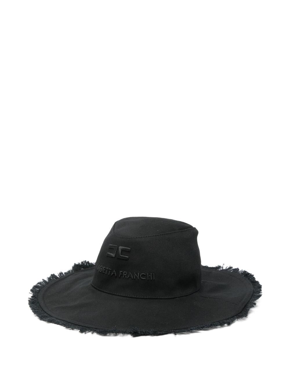 Cappello per bambina Elisabetta Franchi La Mia Bambina nero con frange - Rubino Kids