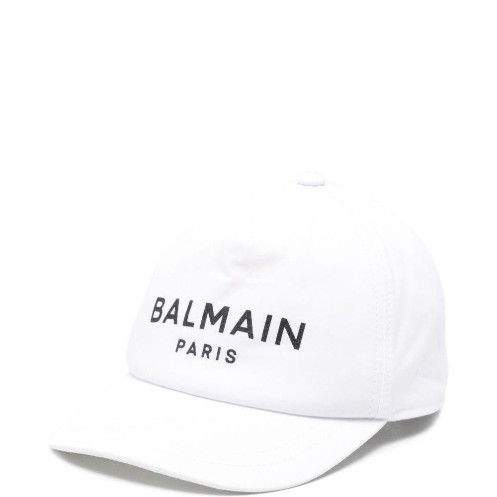 Cappello per bambini Balmain Kids bianco con logo - Rubino Kids