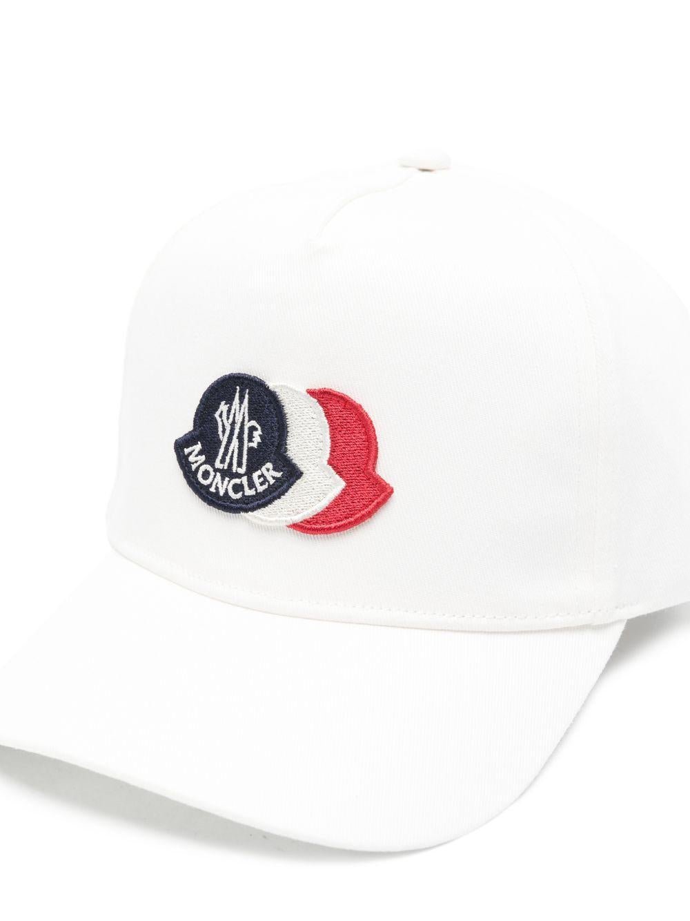 Cappello per bambino Moncler Enfant bianco con logo - Rubino Kids
