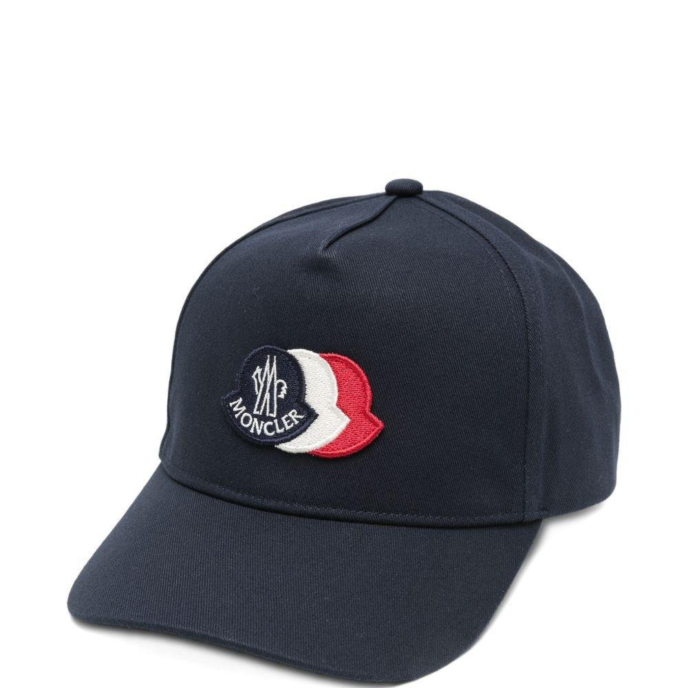 Cappello per bambino Moncler Enfant blu scuro<BR/> con logo - Rubino Kids