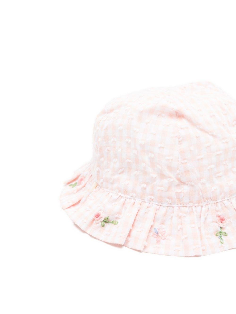 Cappello per neonata Tartine & Chocolat rosa chiaro con ricamo a fiori - Rubino Kids