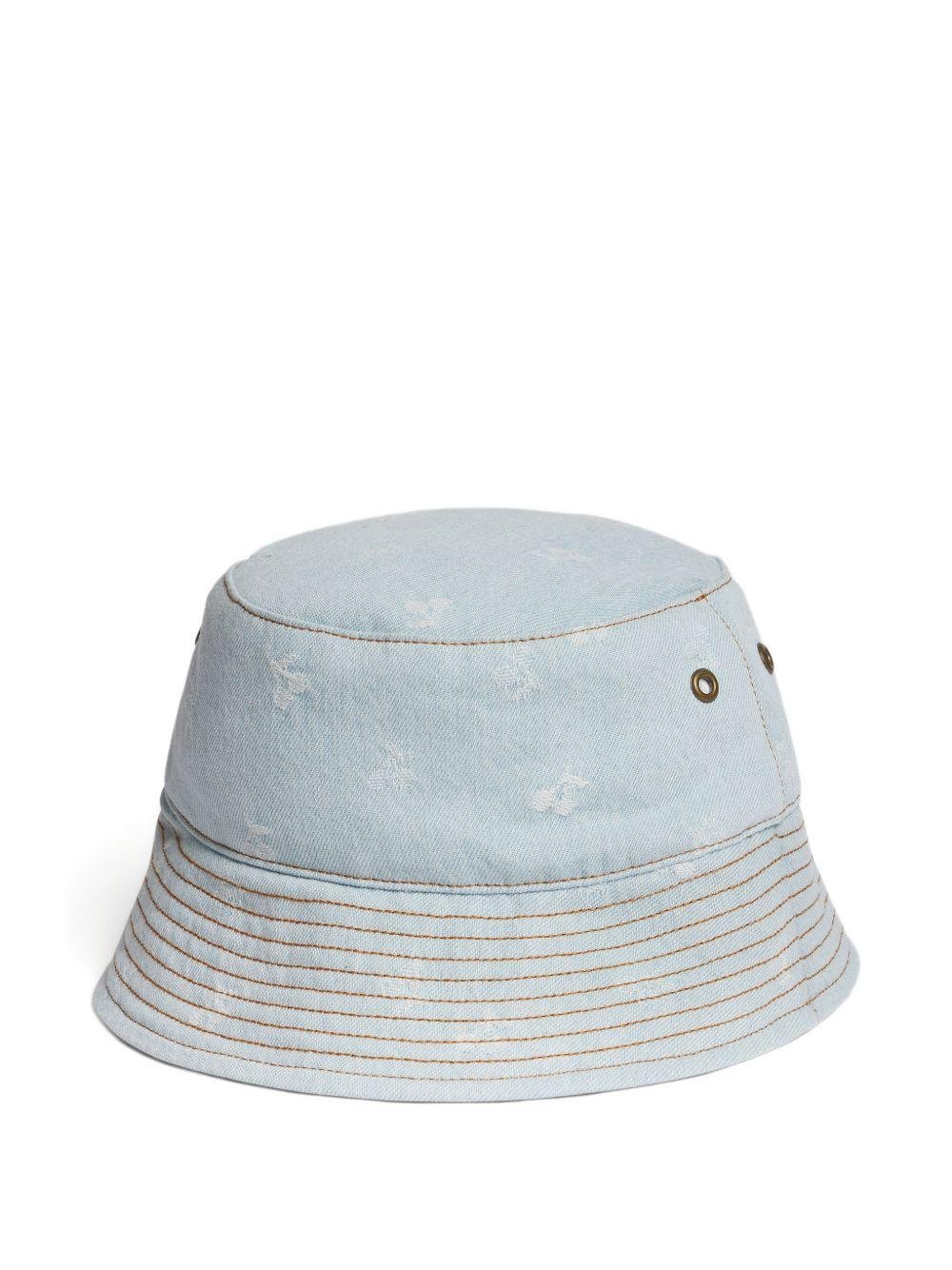Cappello Theana per bambina Bonpoint azzurro con effetto sfilacciato - Rubino Kids