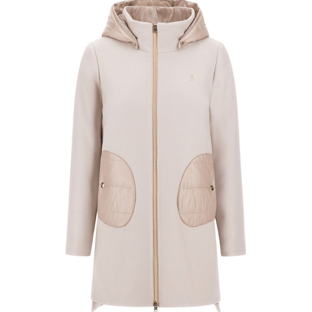 Cappotto per bambina Herno Kids rosa con cappuccio - Rubino Kids