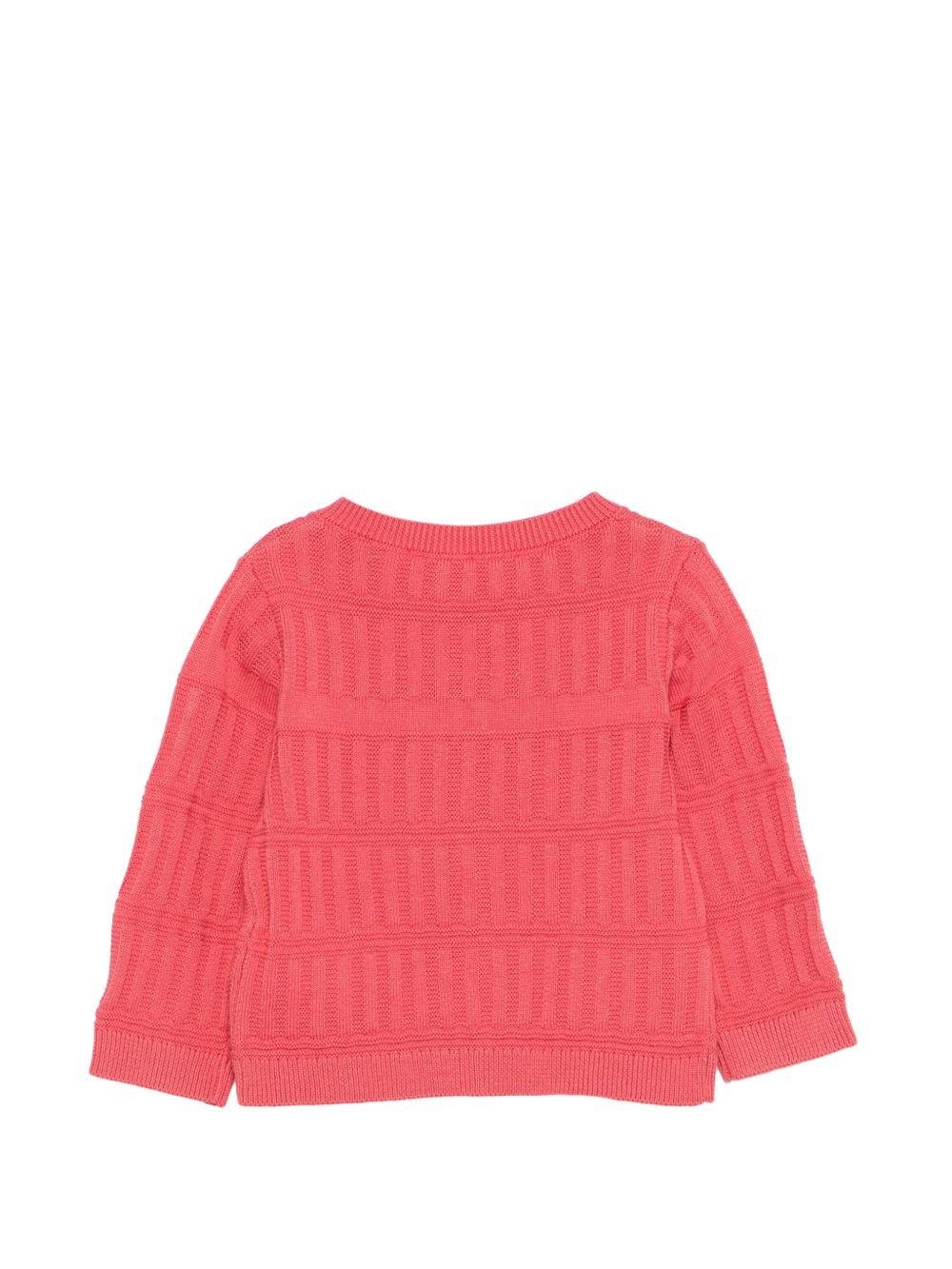 Cardigan per neonata Bonpoint rosa con ricamo ciliegie - Rubino Kids