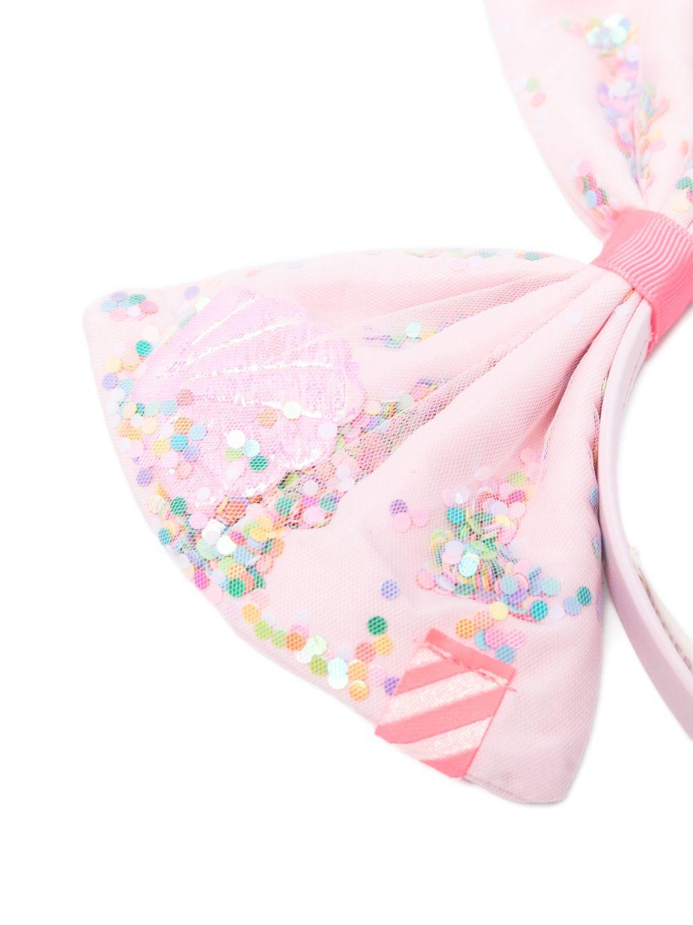 Cerchietto per bambina Billieblush rosa con dettaglio fiocco - Rubino Kids