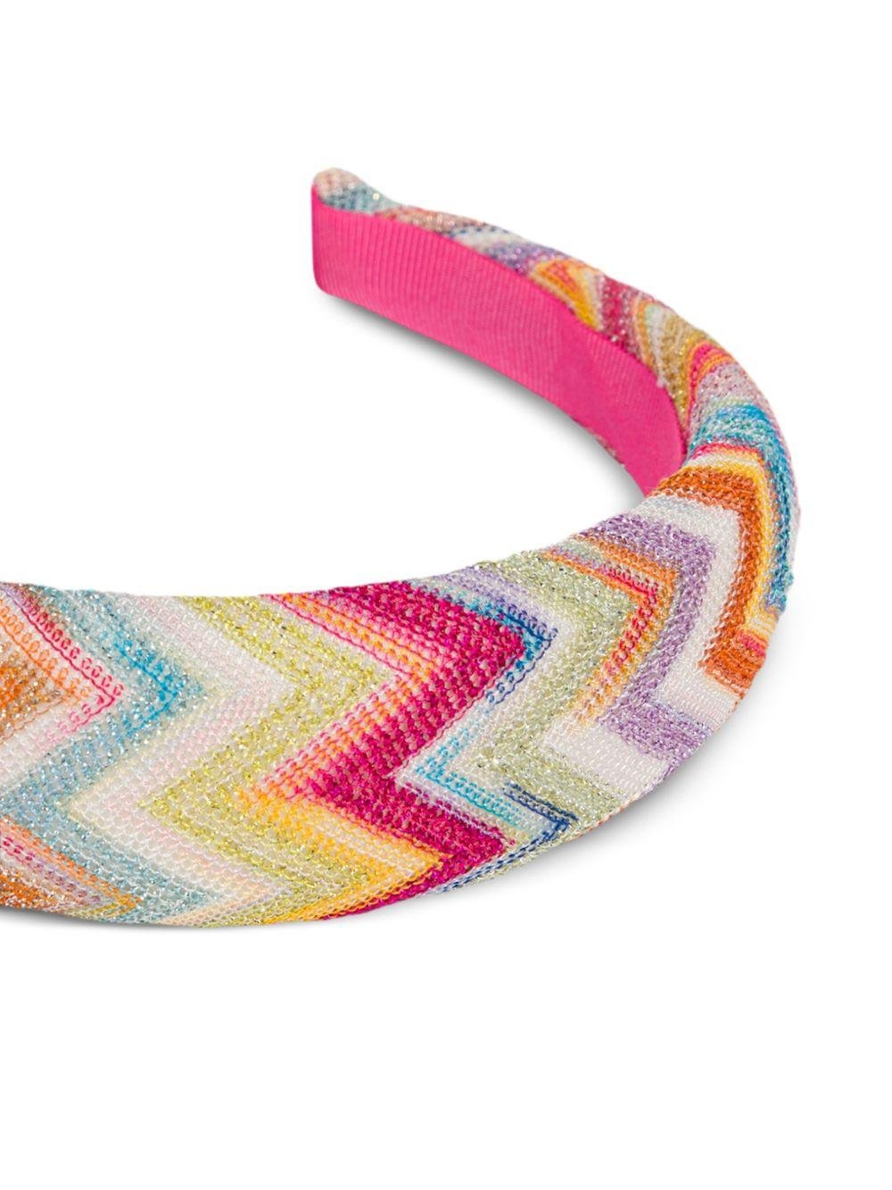 Cerchietto per bambina Missoni Kids multicolore con motivo a zig zag - Rubino Kids
