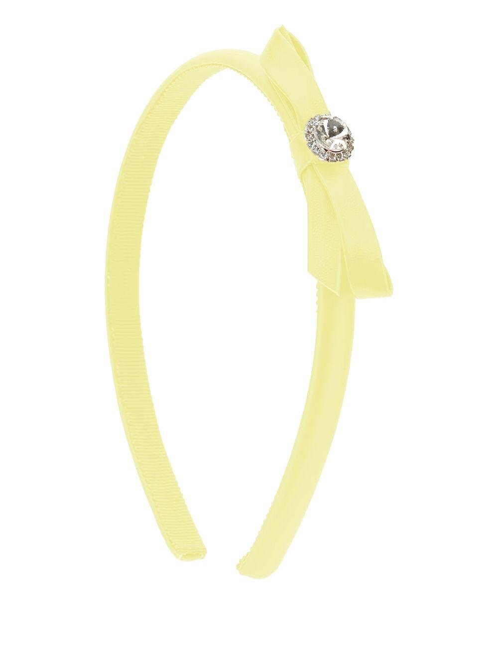 Cerchietto per bambina Monnalisa giallo con fiocco - Rubino Kids