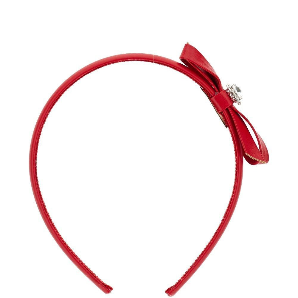 Cerchietto per bambina Monnalisa rosso con fiocco - Rubino Kids